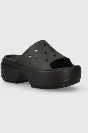 Crocs Pantofle Stomp Slide dámské, barva, na platformě, 209346