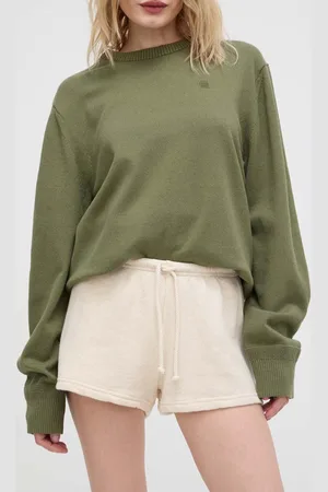 American Vintage Šortky s příměsí lnu SHORT COURT barva, high waist, ITO09AE24