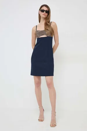 Michael Kors Šaty tmavomodrá barva, mini