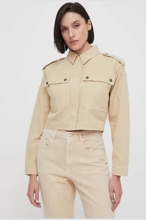 Pepe Jeans Džínová bunda SAMANTHA dámská, barva, přechodná, oversize, PL402363