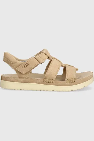 UGG Dětské semišové sandály GOLDENSTAR STRAP barva