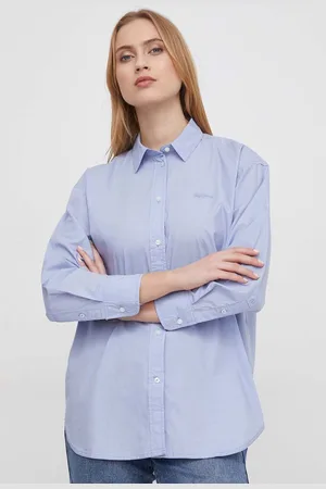 Pepe Jeans Bavlněná košile PAULA relaxed, s klasickým límcem, PL304808
