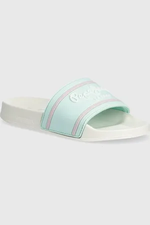 Pepe Jeans Dětské pantofle SLIDER LOGO G barva