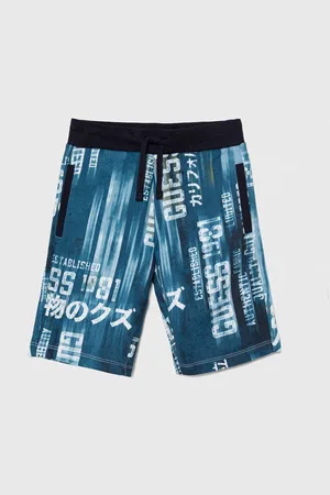 Guess Dětské bavlněné šortky nastavitelný pas
