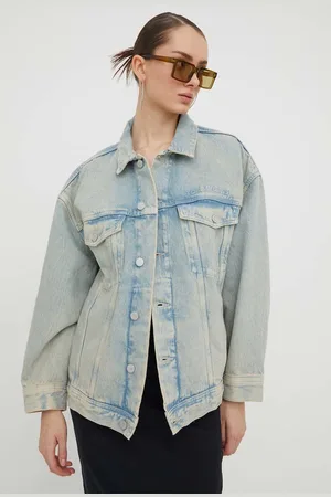 Tommy Hilfiger Džínová bunda dámská, přechodná, oversize, DW0DW16995