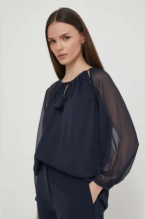 Pepe Jeans Halenka CHIARA dámská, tmavomodrá barva, hladká, PL304829