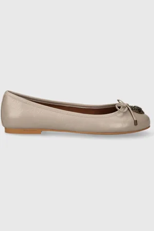 Kurt Geiger Kožené baleríny Eagle Ballerina barva, 9790643309