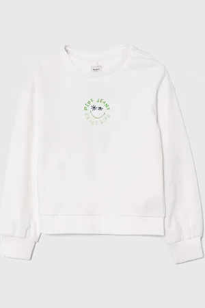 Pepe Jeans Dětská bavlněná mikina OMARA barva, s potiskem