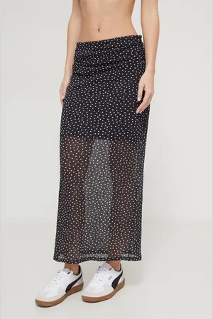 Abercrombie & Fitch Sukně barva, maxi