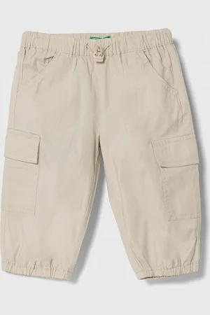 Benetton Dětské kalhoty barva, hladké