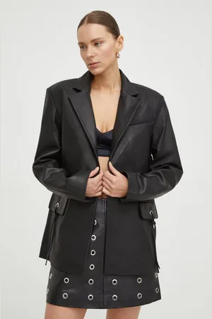 2nd Day Kožené sako 2ND Ember - Vogue Leather barva, oversize, 2241514667