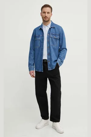 Pepe Jeans Džínová košile BRIGHTON pánská, regular, s klasickým límcem, PM308519