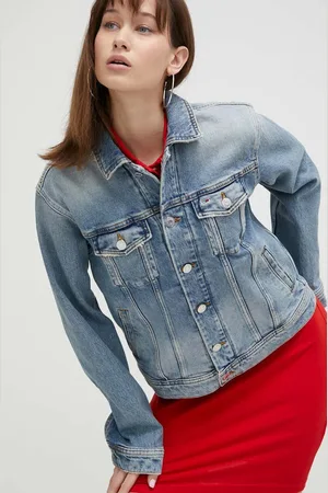 Tommy Hilfiger Džínová bunda dámská, přechodná, oversize, DW0DW16994