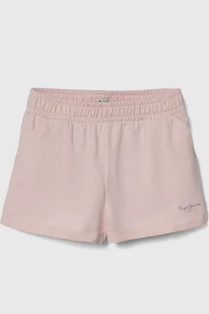 Pepe Jeans Dětské bavlněné šortky NERISSA barva, hladké