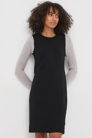 Calvin Klein Šaty z vlněné směsi barva, mini, K20K206899