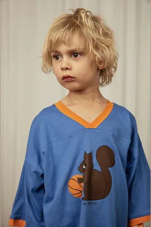 Mini Rodini Dětské bavlněné tričko Squirrel s potiskem