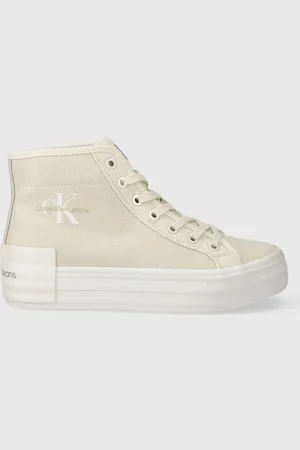 Calvin Klein Kecky BOLD VULC FLATF MID CS ML BTW dámské, barva, YW0YW01392