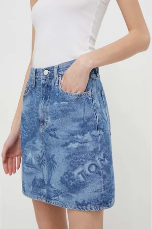 Tommy Hilfiger Džínová sukně mini, DW0DW17671