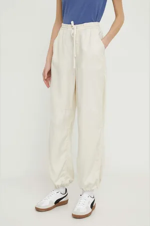 Hollister Kalhoty dámské, barva, jednoduché, high waist