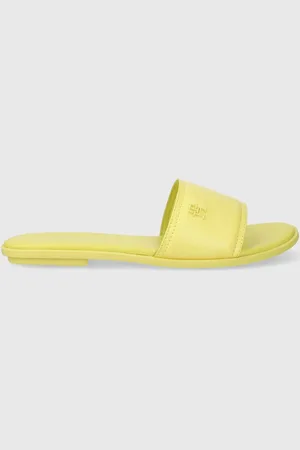 Tommy Hilfiger Kožené pantofle POP COLOR MULE SANDAL dámské, barva, FW0FW07936