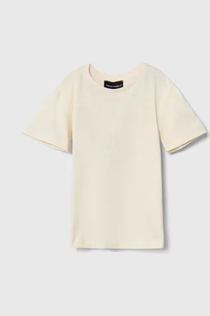 Emporio Armani Dětské bavlněné tričko barva
