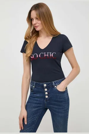 Morgan Tričko DCHIC tmavomodrá barva, DCHIC