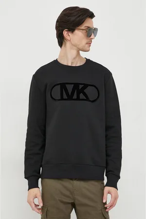Michael Kors Bavlněná mikina pánská, barva, s aplikací