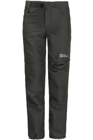 Jack Wolfskin Dětské kalhoty do deště ACTIVE ZIP OFF tmavomodrá barva