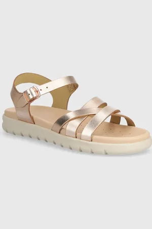 Geox Dětské kožené sandály SANDAL SOLEIMA barva