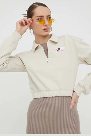 Tommy Hilfiger Bavlněná mikina dámská, barva, hladká, DW0DW17343