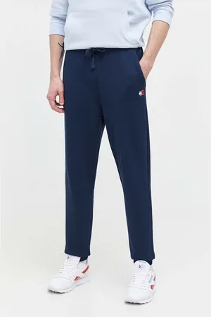 Tommy Hilfiger Bavlněné tepláky tmavomodrá barva, DM0DM18355