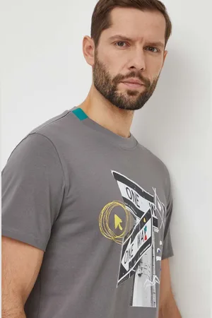 Desigual Bavlněné tričko MATEO barva, s potiskem, 24SMTK25