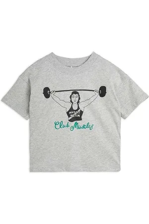Mini Rodini Dětské bavlněné tričko Club muscles barva, s potiskem