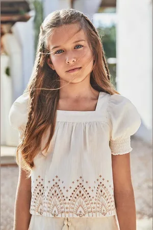 Mayoral Dětská halenka barva, s aplikací