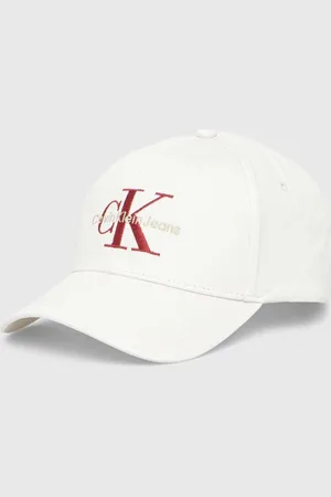 Calvin Klein Bavlněná baseballová čepice bílá barva, s aplikací, K50K510061