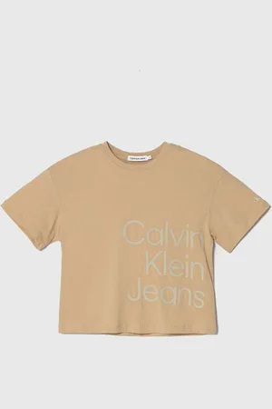 Calvin Klein Dětské bavlněné tričko barva