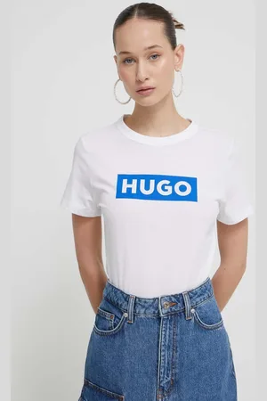 Hugo Blue Bavlněné tričko barva, 50510772
