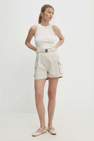 ANSWEAR Kraťasy dámské, barva, hladké, high waist