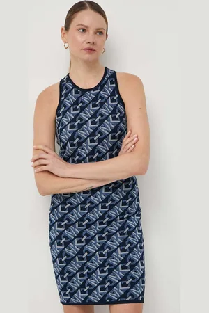 Michael Kors Šaty tmavomodrá barva, mini