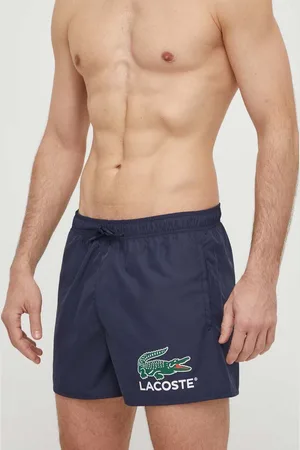 Lacoste Plavkové šortky tmavomodrá barva