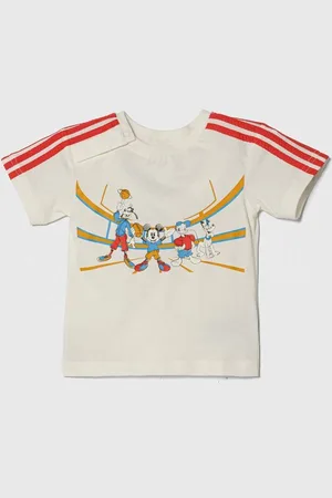 adidas Dětské bavlněné tričko x Disney barva, s potiskem