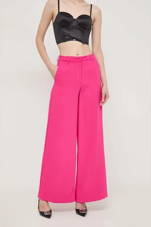 Silvian Heach Kalhoty dámské, barva, široké, high waist