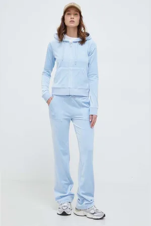 Juicy Couture Velurové teplákové kalhoty