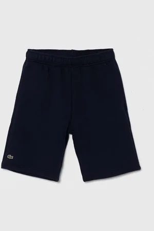Lacoste Dětské kraťasy tmavomodrá barva, melanžové, nastavitelný pas