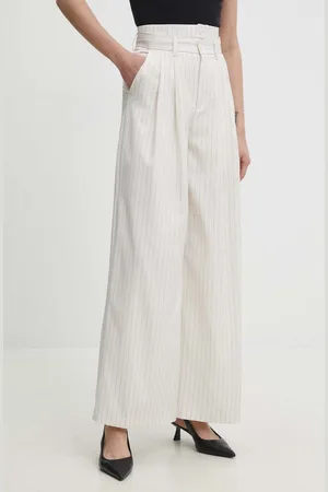 ANSWEAR Kalhoty dámské, barva, jednoduché, high waist