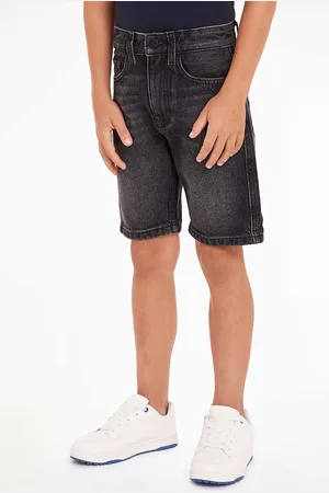 Calvin Klein Dětské riflové kraťasy barva