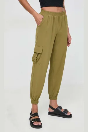 Silvian Heach Kalhoty dámské, barva, kapsáče, high waist