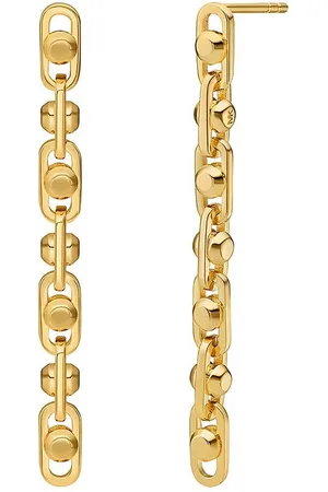 Michael Kors Stříbrné pozlacené náušnice