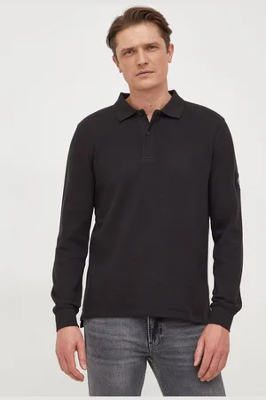 Calvin Klein Bavlněné tričko s dlouhým rukávem barva, J30J324961