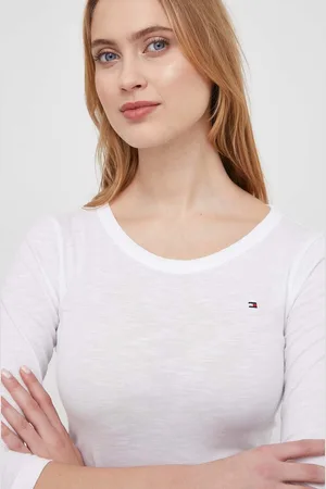 Tommy Hilfiger Bavlněné tričko s dlouhým rukávem barva, WW0WW37861